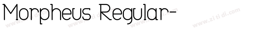 Morpheus Regular字体转换
